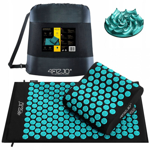 Купить Мат для иглоукалывания  4FIZJO Ergo Mat Аппликатор Кузнецова Black/Blue в Киеве - фото №1